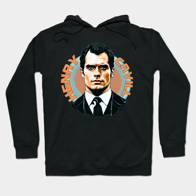 Henry Cavill as Argylle action movie 2024 graphic design Hoodie by ironpalette